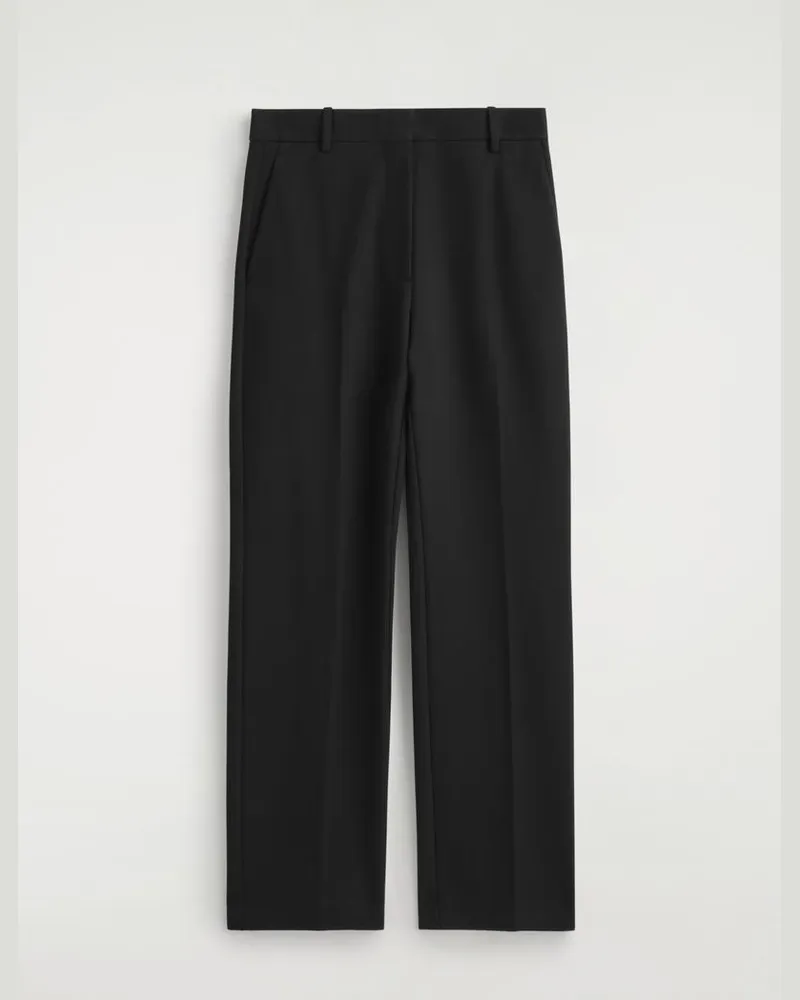 COS Fein Gestrickte Hose Mit Geradem Bein Schwarz