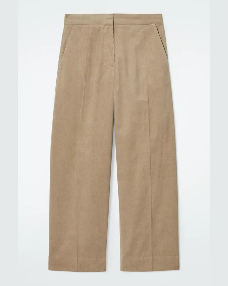 COS Verkürzte Cordhose Beige