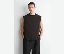 Lockeres Tanktop Aus Baumwoll-Crêpe