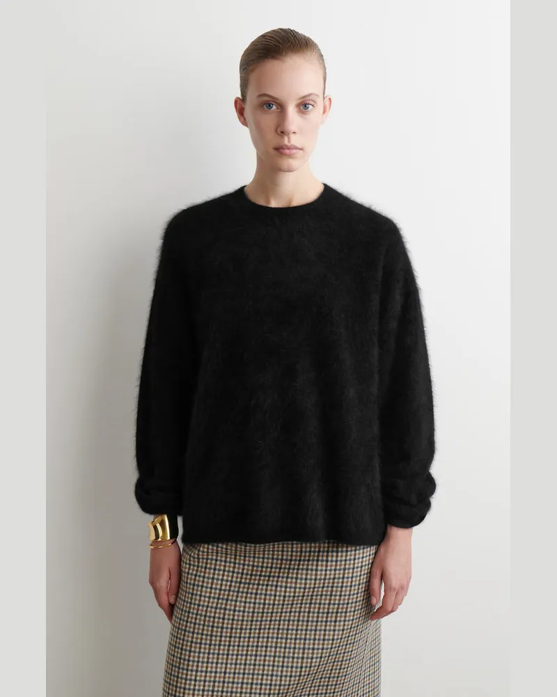 COS Kaschmirpullover Mit Rundhalsausschnitt Schwarz
