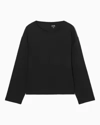 Cos Kastenförmiges Langarmshirt Schwarz