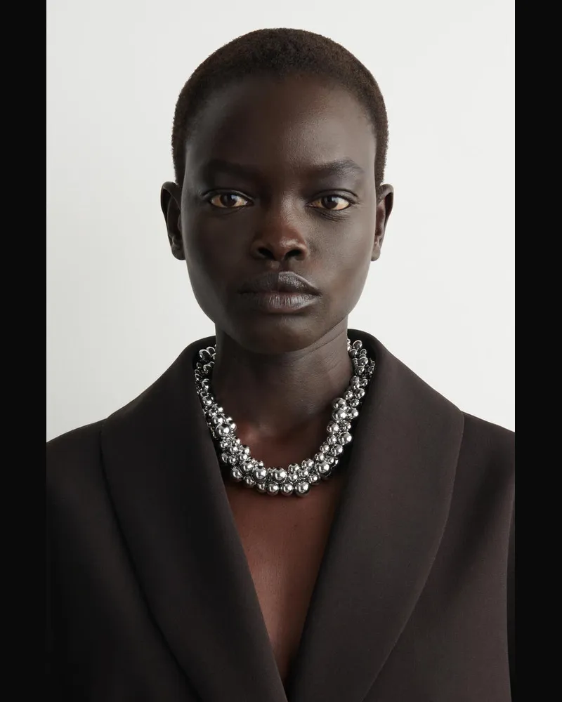 COS Markante Kette Silberfarben