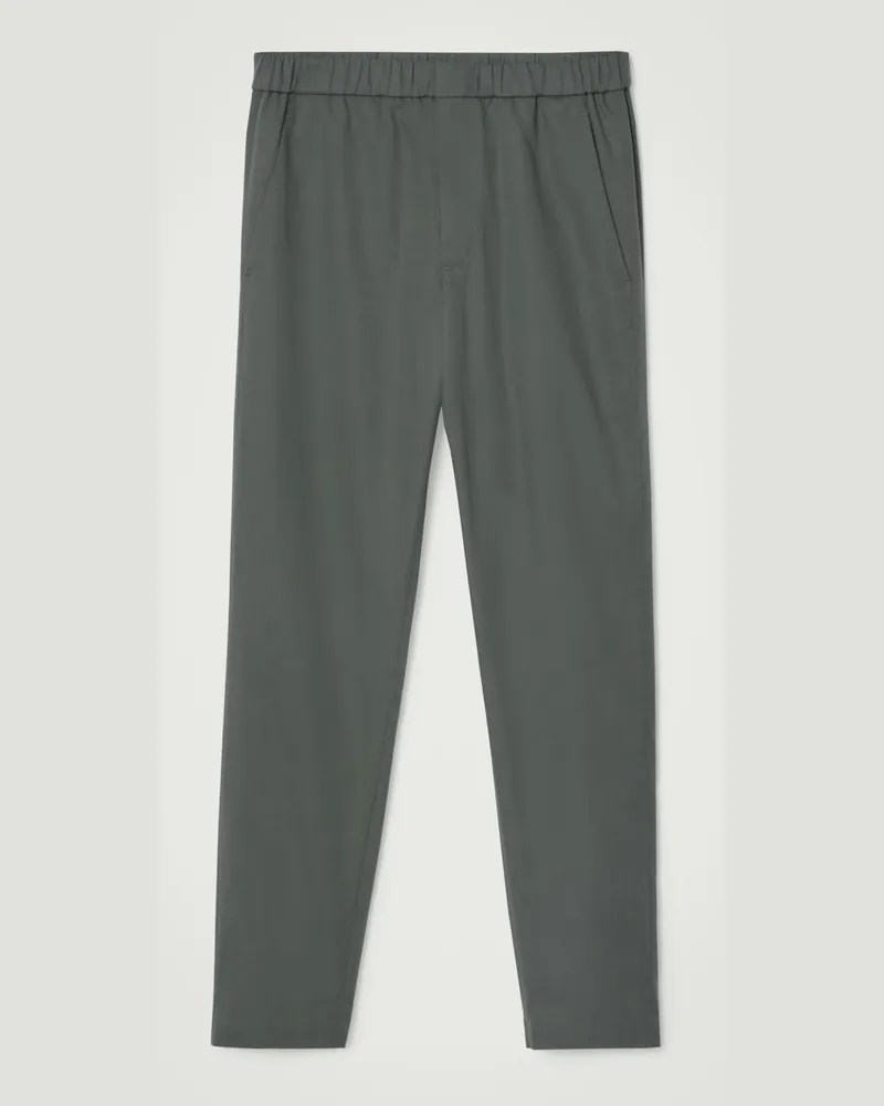 COS Hose Aus Twill Mit Schmal Zulaufendem Bein Grün