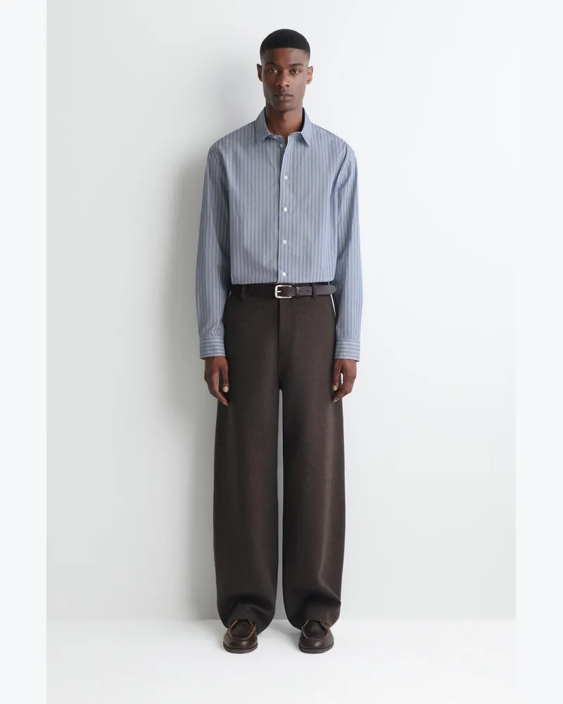 COS Lockere Hose Aus Woll-Mix Mit Weitem Bein Braun