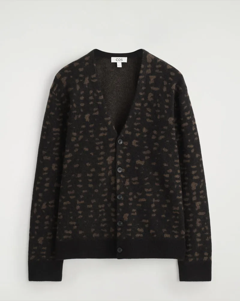 COS Strickjacke Aus Woll-Alpaka-Mix Braun