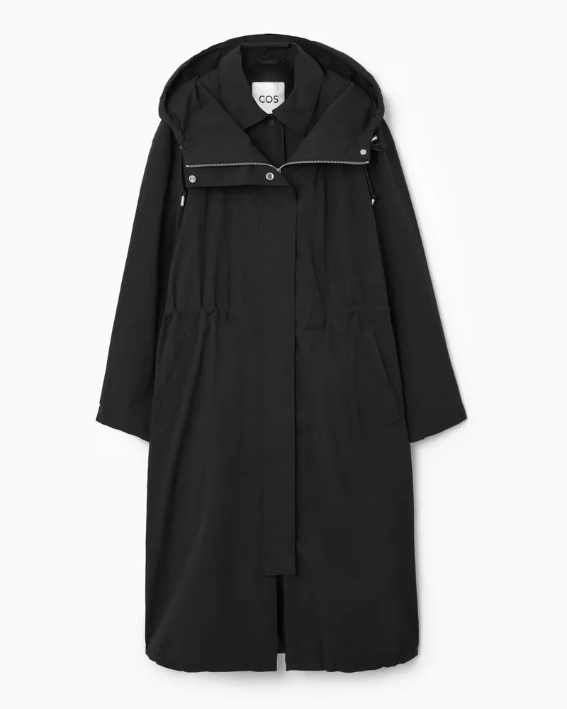 COS Oversized-Parka Im Lagen-Look Schwarz