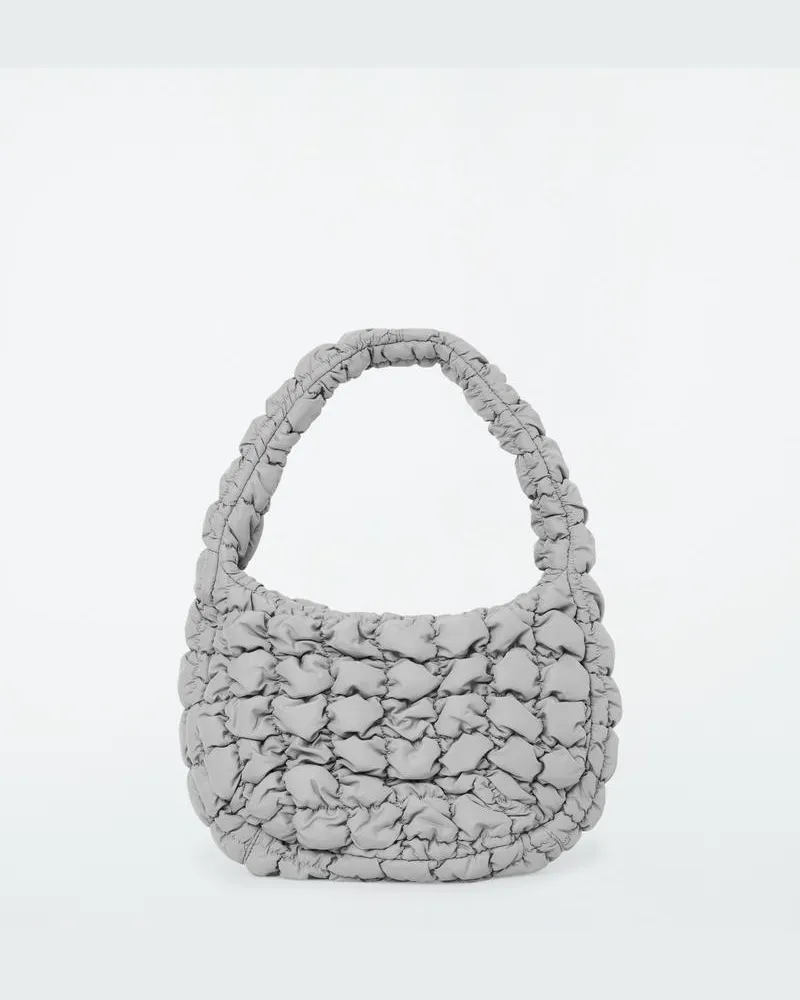 COS Kleine Gesteppte Tasche Grau