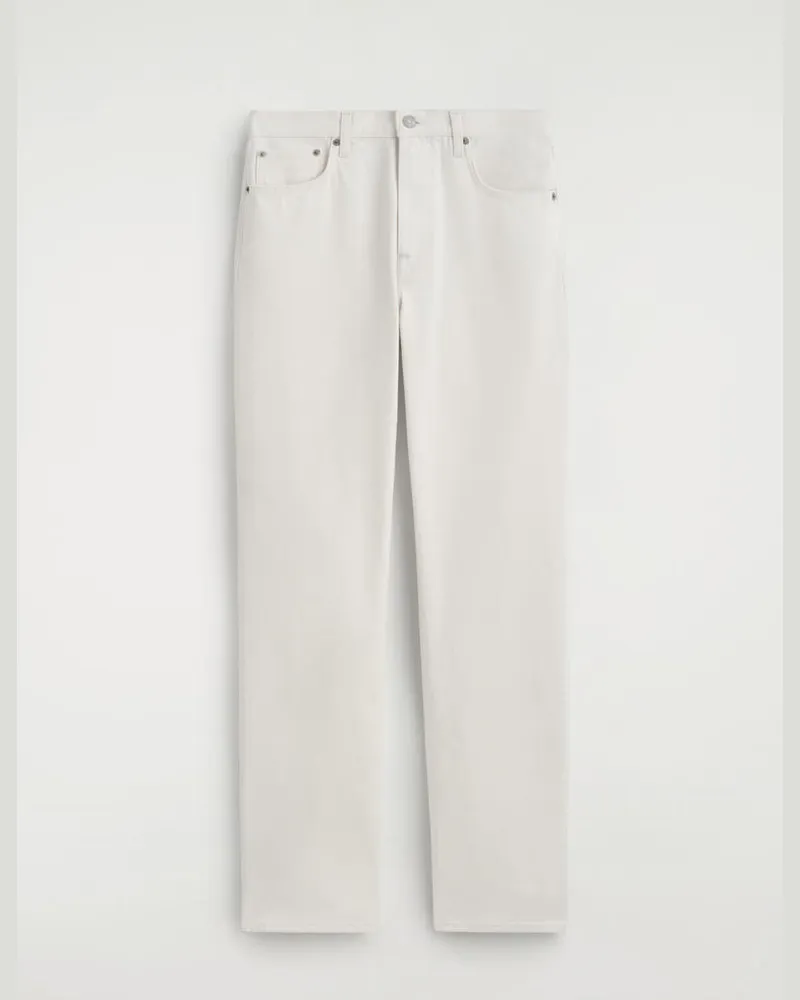 COS Chord Jeans Mit Geradem Bein Weiß