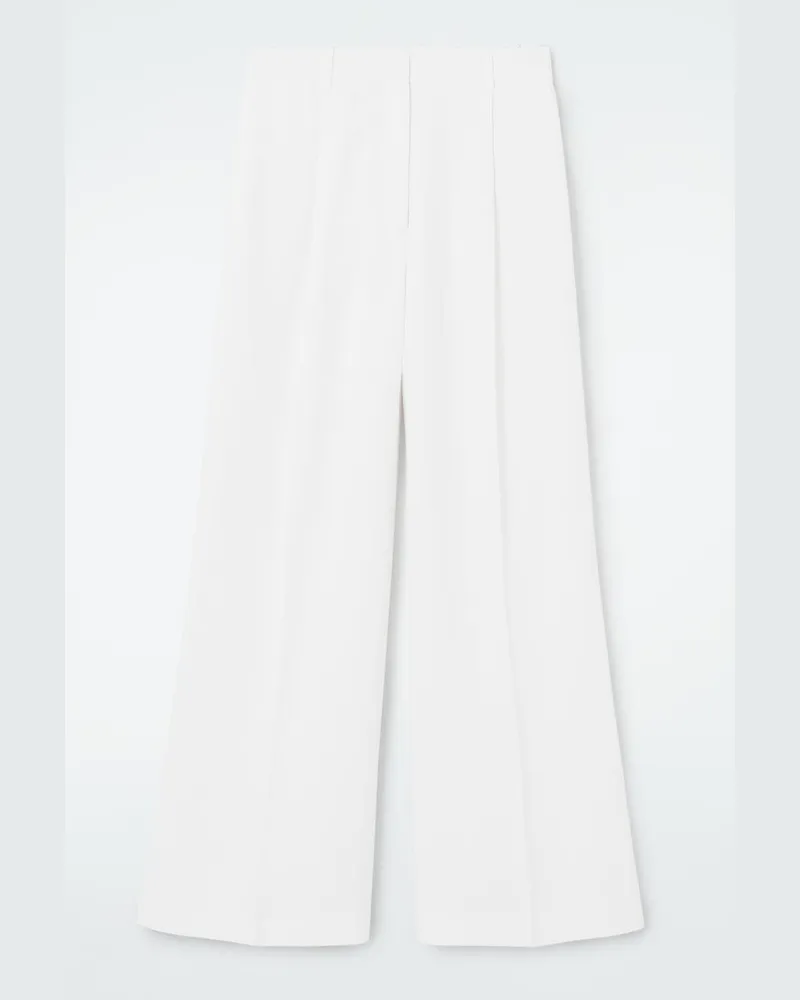 COS Elegante Hose Aus Leinen-Mix Weiß