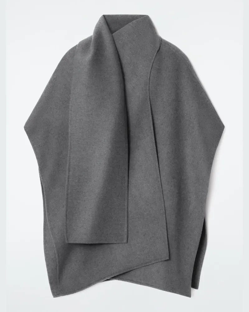 COS Cape Aus Woll-Mix Grau