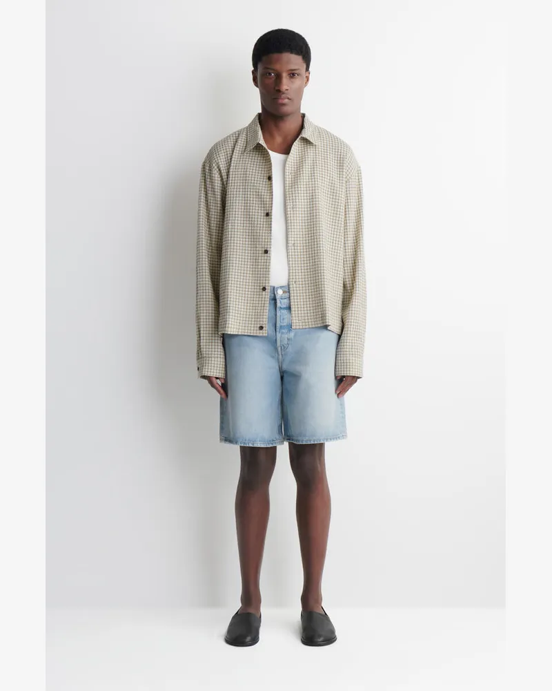 COS Knielange Jeansshorts Blau