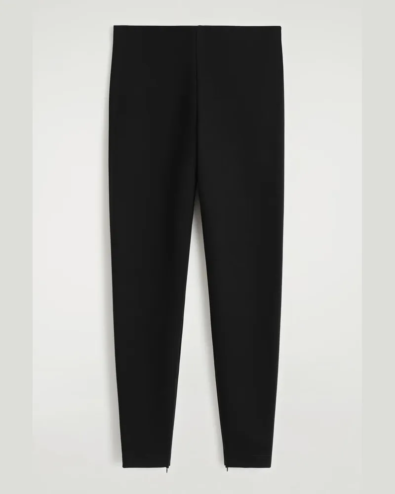 COS Leggings Mit Reissverschluss Am Bein Schwarz