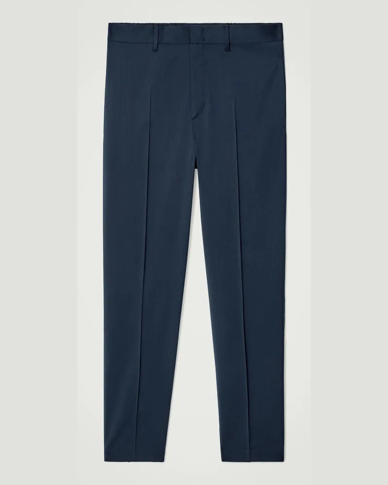 COS Wollhose Mit Geradem Bein Blau