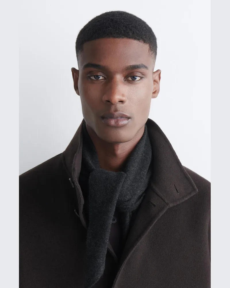 COS Dreieckstuch Aus Kaschmir Grau