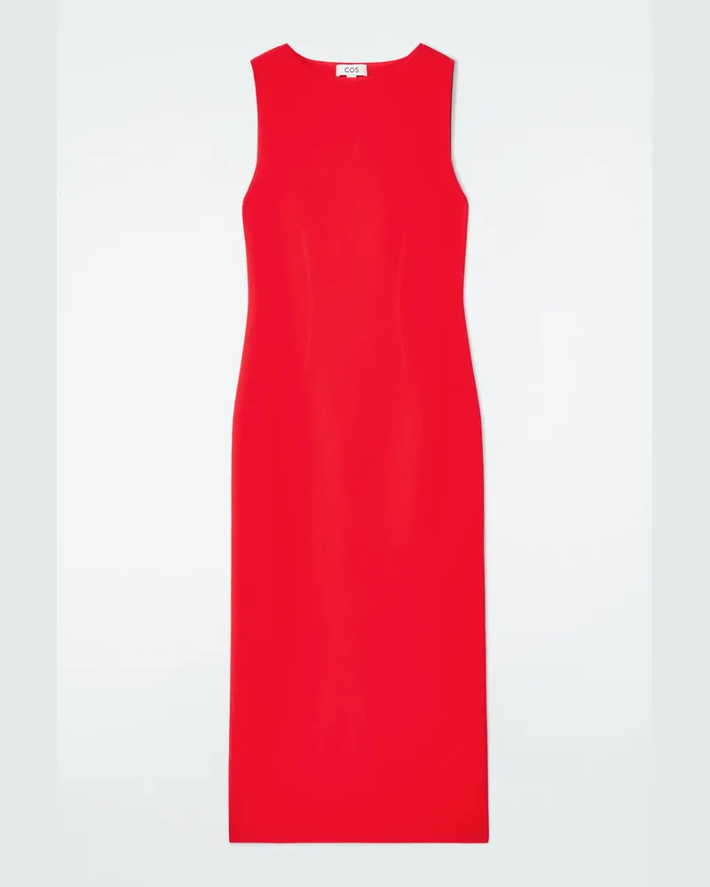 COS Maxikleid Mit Korsett-Details Rot