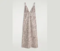 Maxikleid Mit V-Ausschnitt Und Print