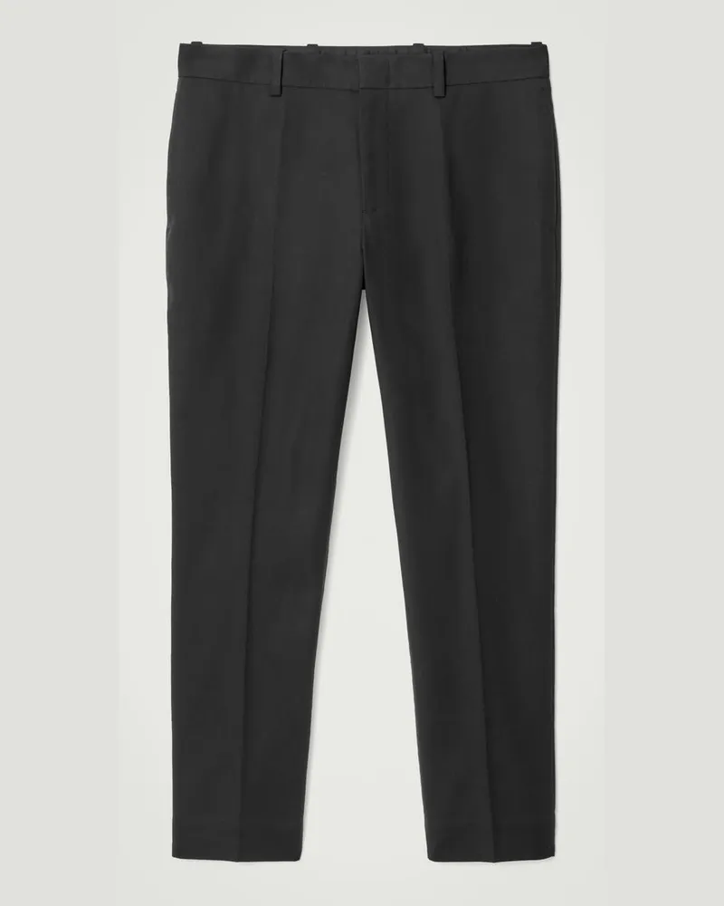 COS Baumwollhose Mit Schmaler Passform Schwarz