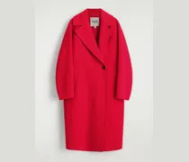 Zweireihiger Oversized-Wollmantel