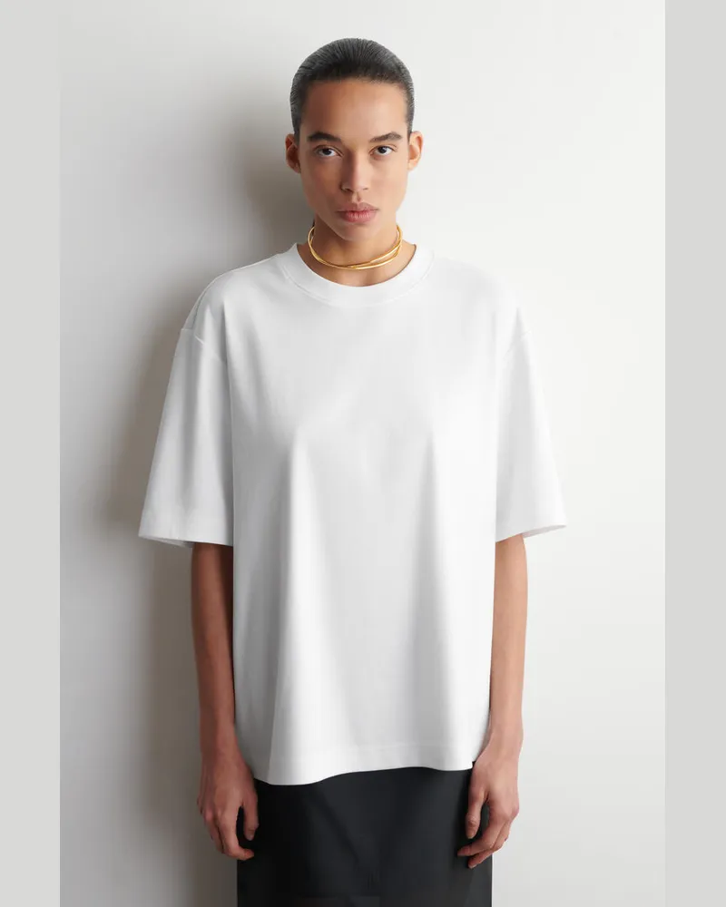 COS Oversized-T-Shirt Weiß