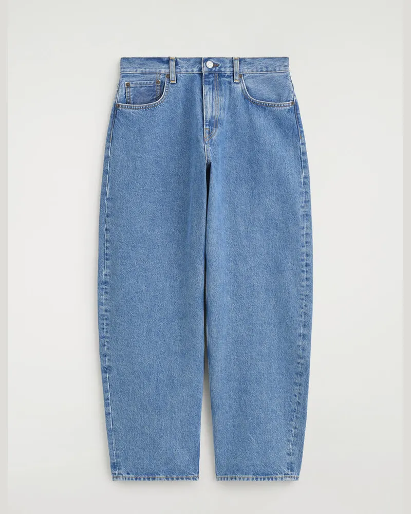 COS Inlet Jeans Mit Abgerundetem Bein Blau