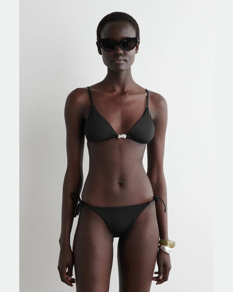 COS Bikinihose Zum Binden Schwarz