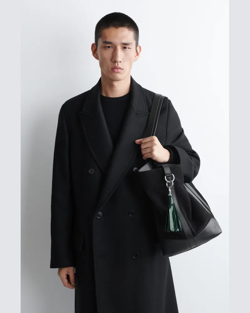 COS Schlüsselanhänger Aus Leder Mit Fransen Grün