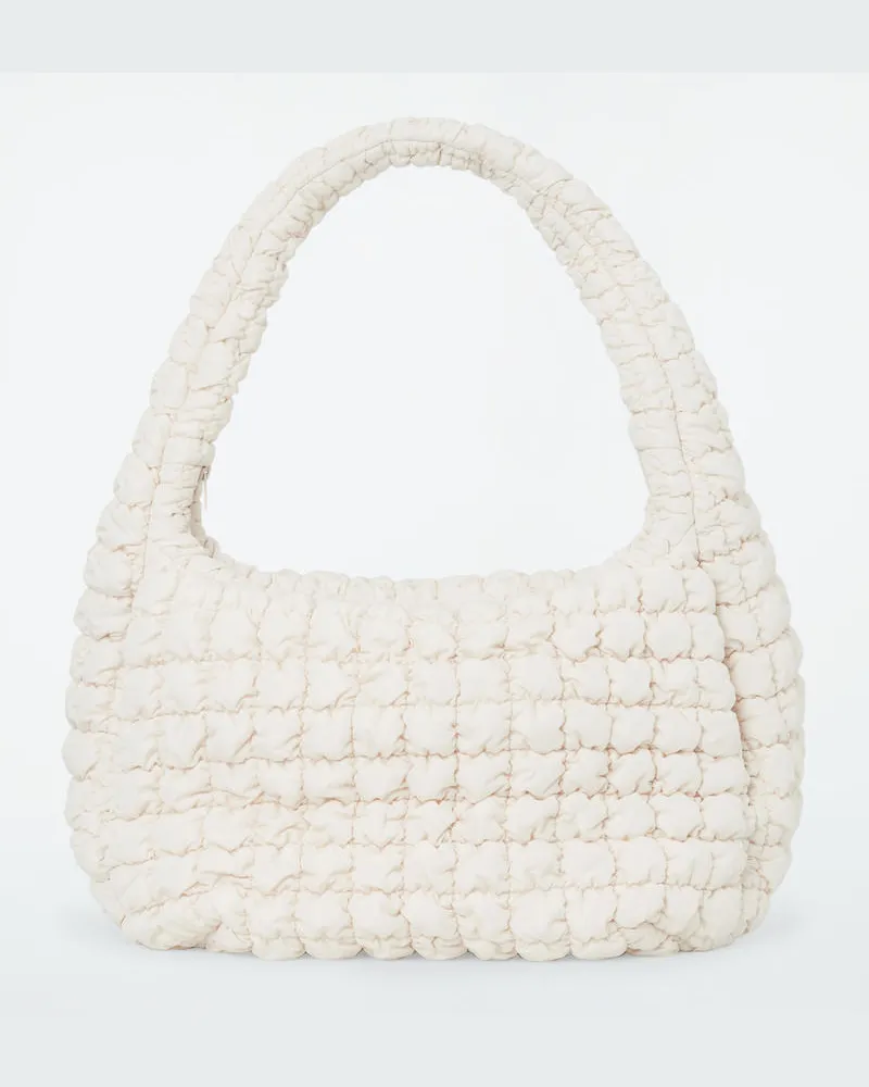 COS Grosse Gesteppte Umhängetasche Beige