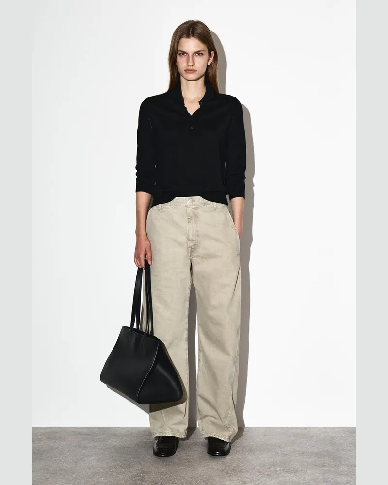 COS Hose Aus Denim Mit Barrel-Bein Grau