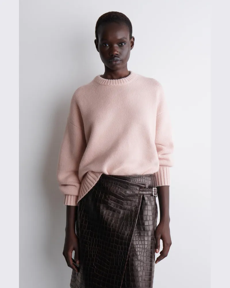 COS Grobstrickpullover Aus Kaschmir Rosa