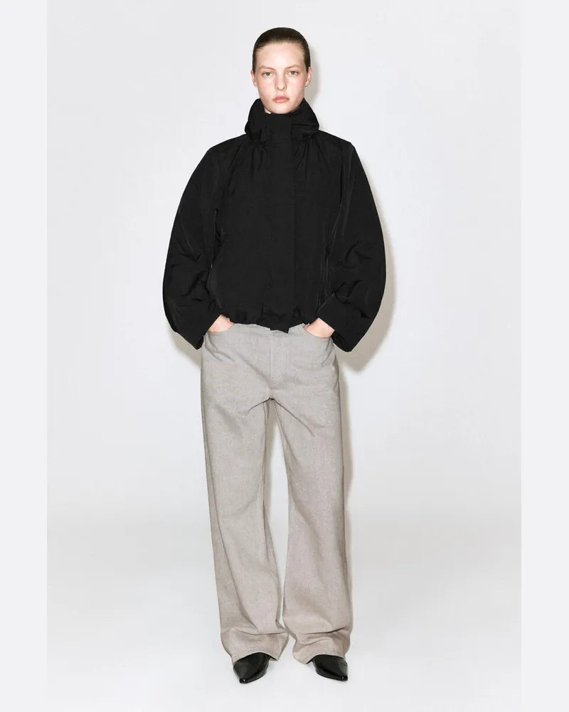 COS Jacke Aus Nylon Mit Trichterkragen Schwarz