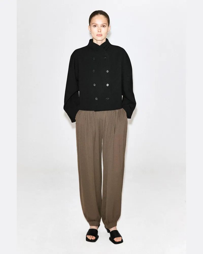 COS Ballonhose Aus Crêpe Mit Falten Beige