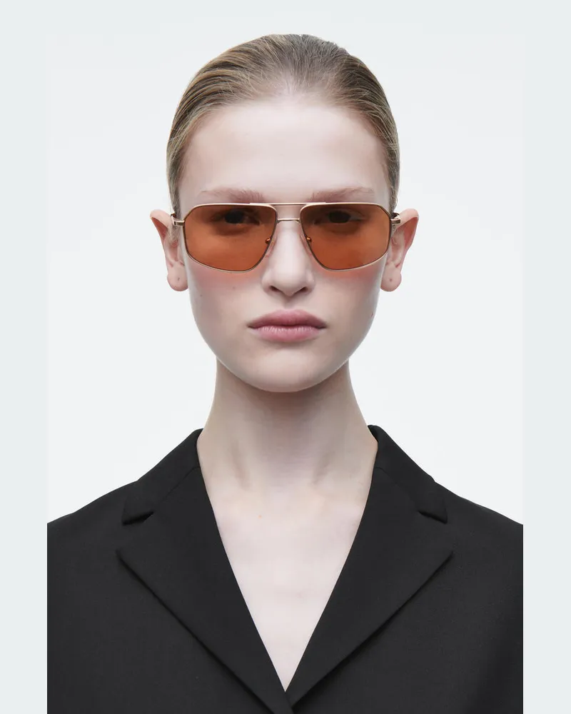 COS Vista Sonnenbrille - Piloten-Stil Goldfarben