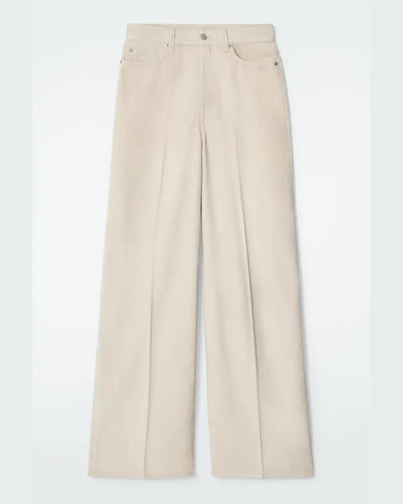 COS Tide Cord-Jeans Mit Weitem Bein Beige
