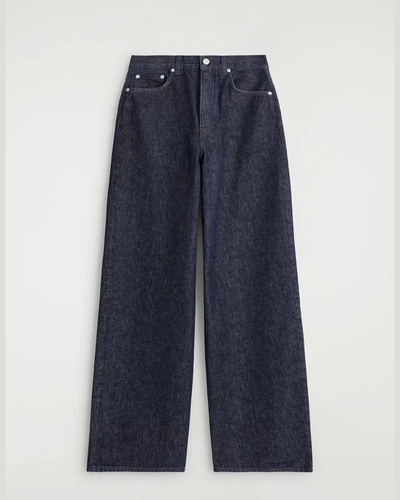 COS Dial Jeans Mit Weitem Bein Blau