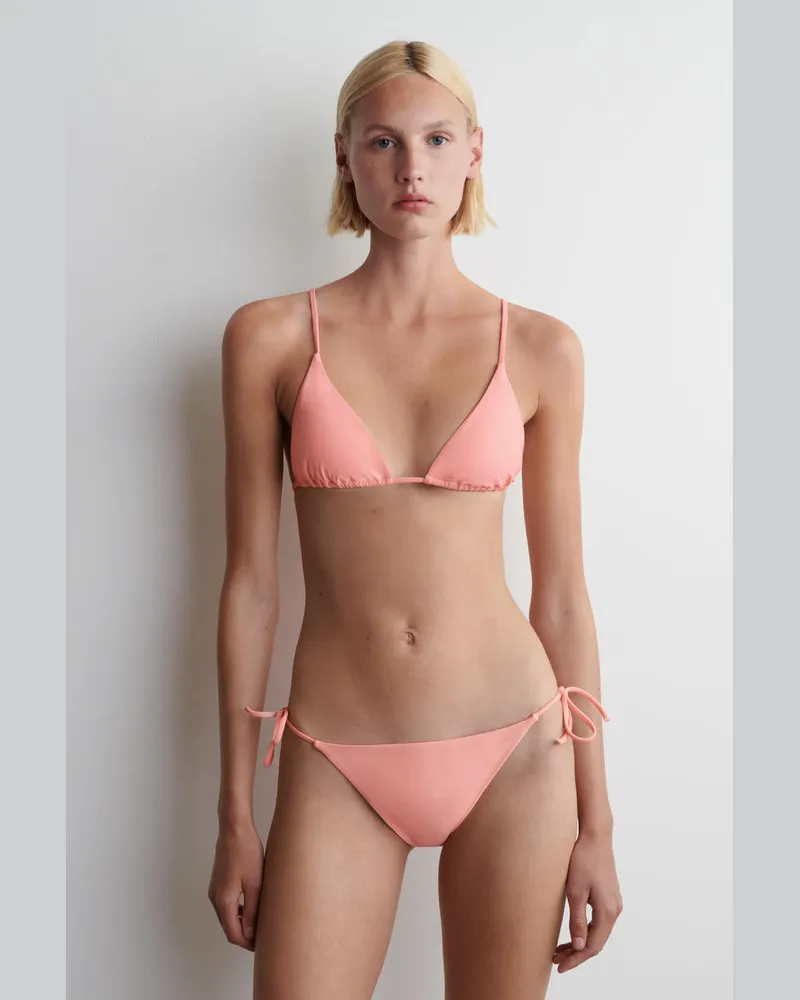 COS Triangel-Bikinioberteil Orange