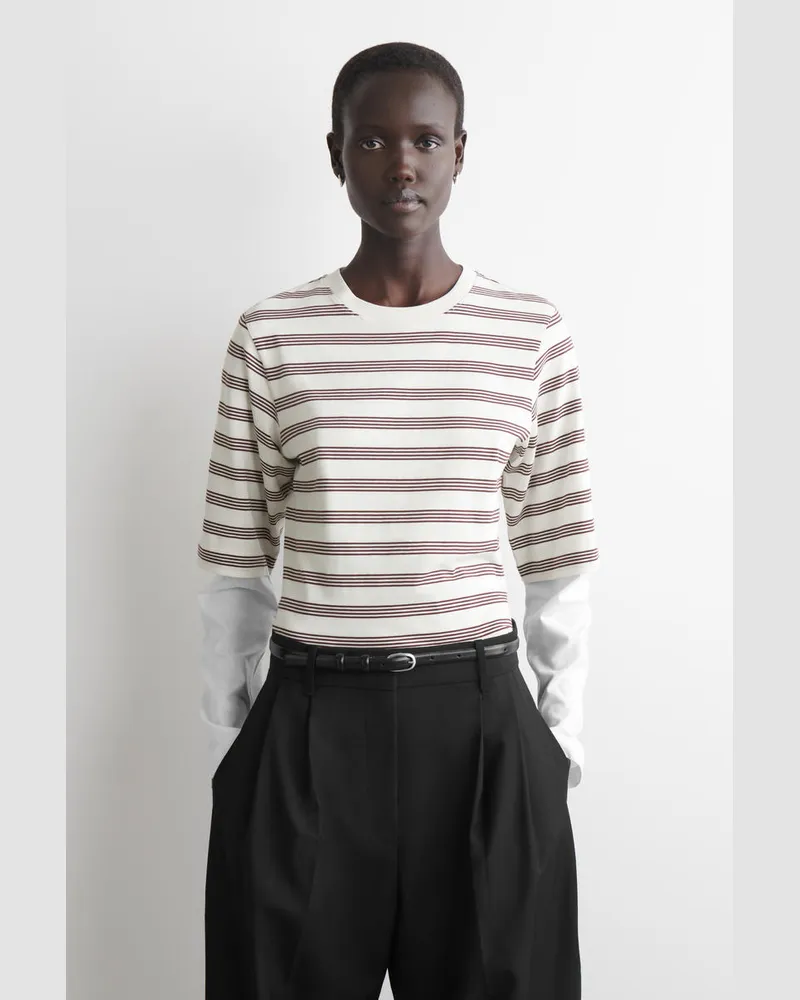 COS T-Shirt Aus Baumwolle Rot