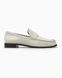 Cos Loafers Aus Leder Cremeweiss