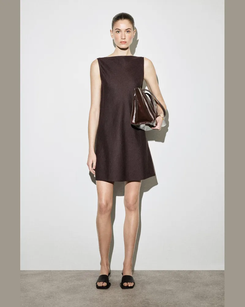 COS Elegantes Minikleid Aus Leinen Rot