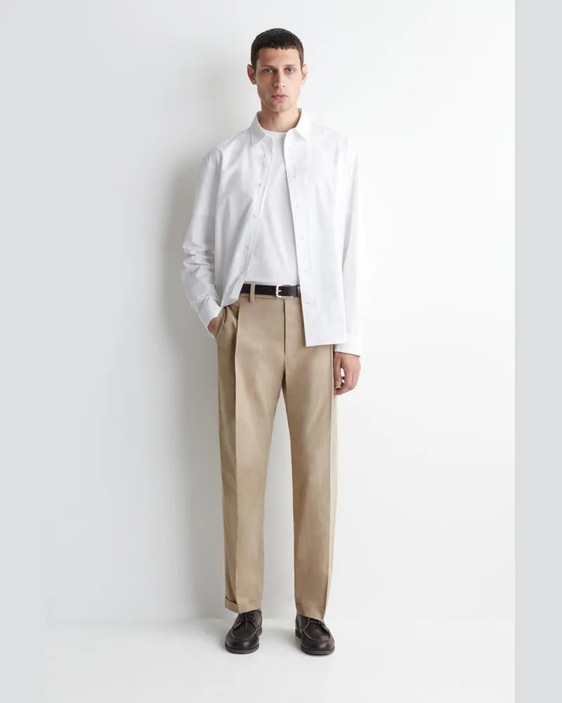 COS Baumwollhose Mit Geradem Bein Beige