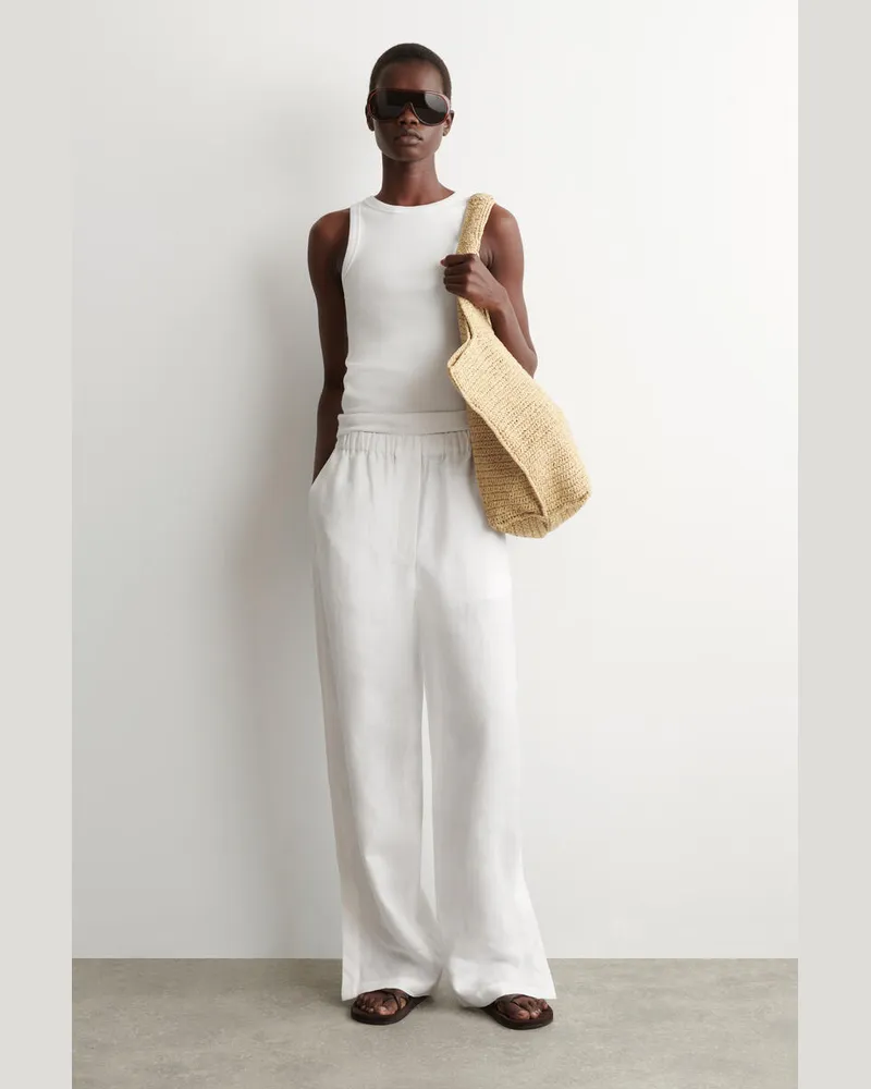 COS Skulpturale Tote Bag - Papier Beige