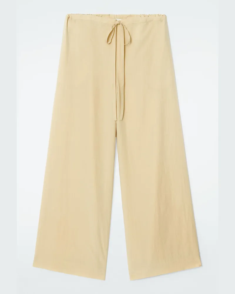 COS Hose Mit Weitem Bein Und Kordelzugbund Beige