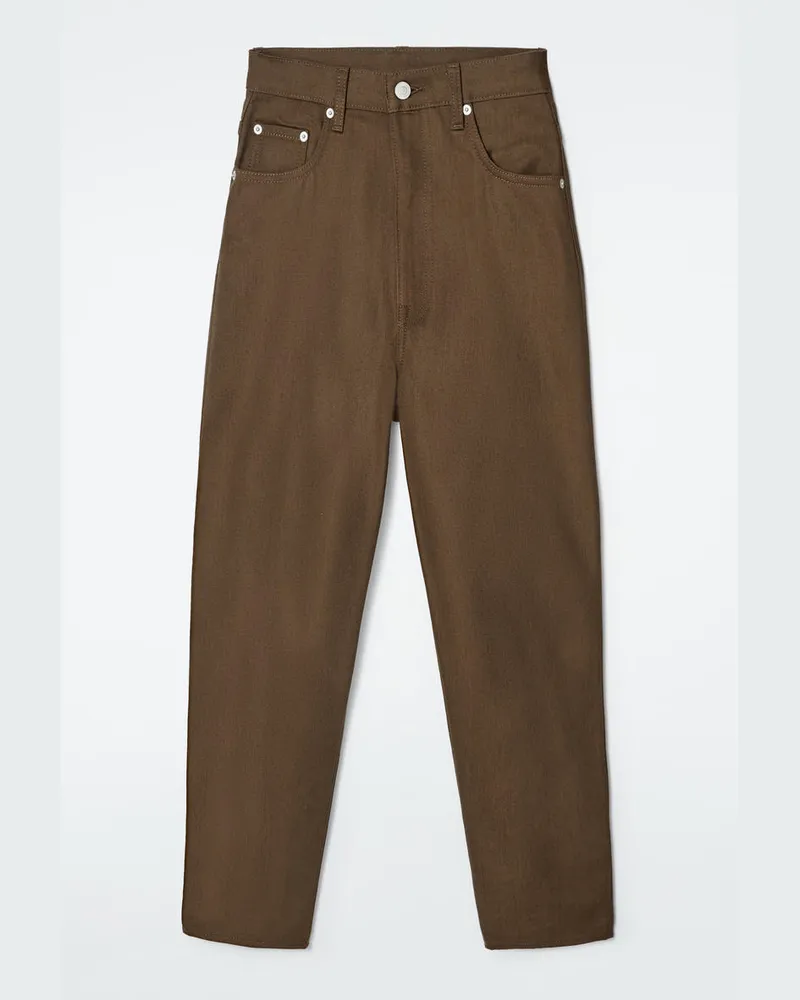 COS Bay Jeans Mit Barrel-Bein Beige