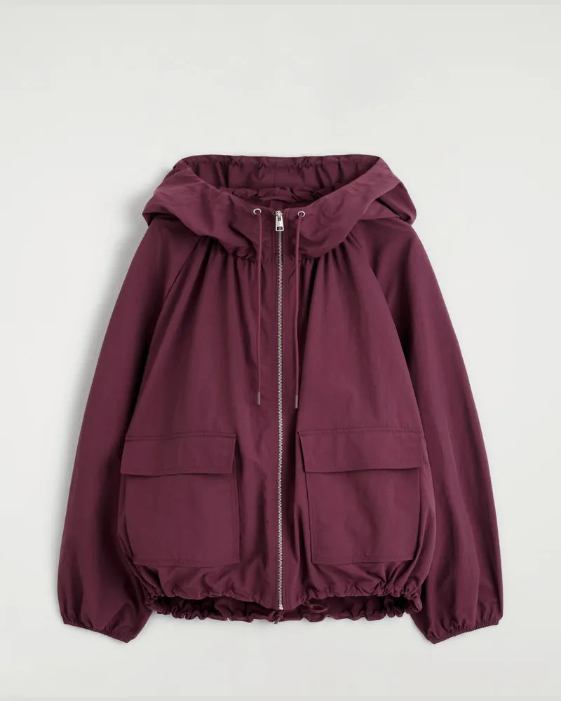 COS Parka Aus Funktionsmaterial Mit Kapuze Rot