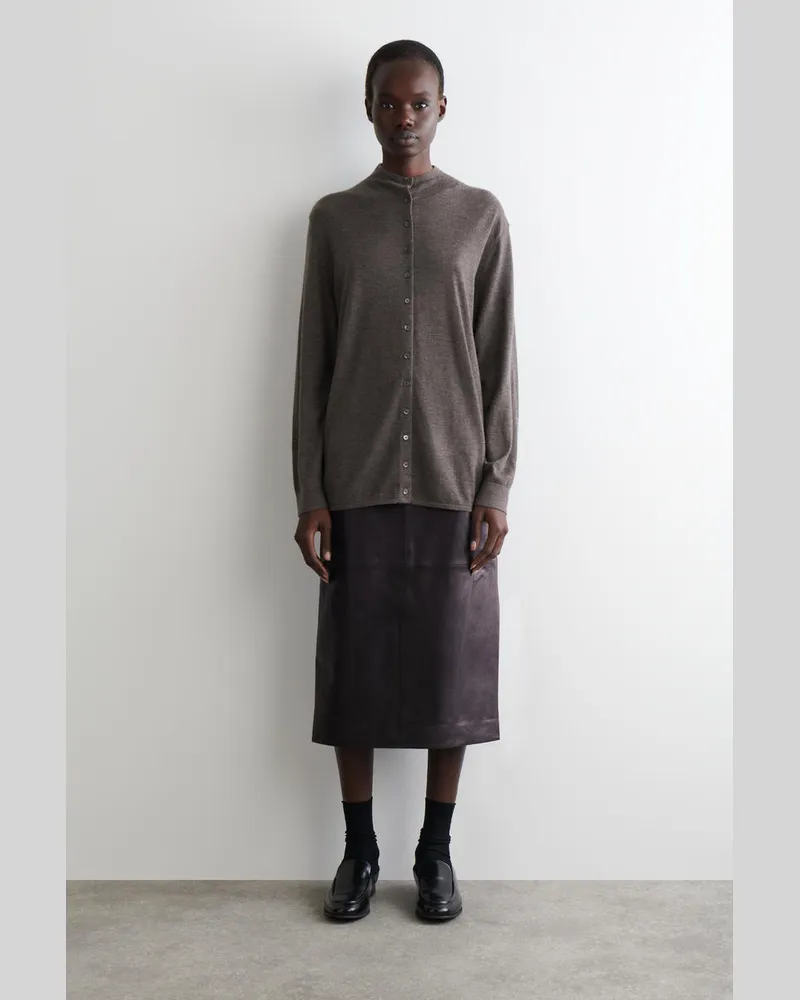 COS Strickjacke Aus Feinem Kaschmir Grau