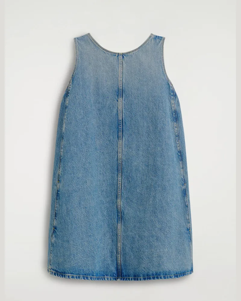 COS Minikleid Aus Denim In A-Linie Blau