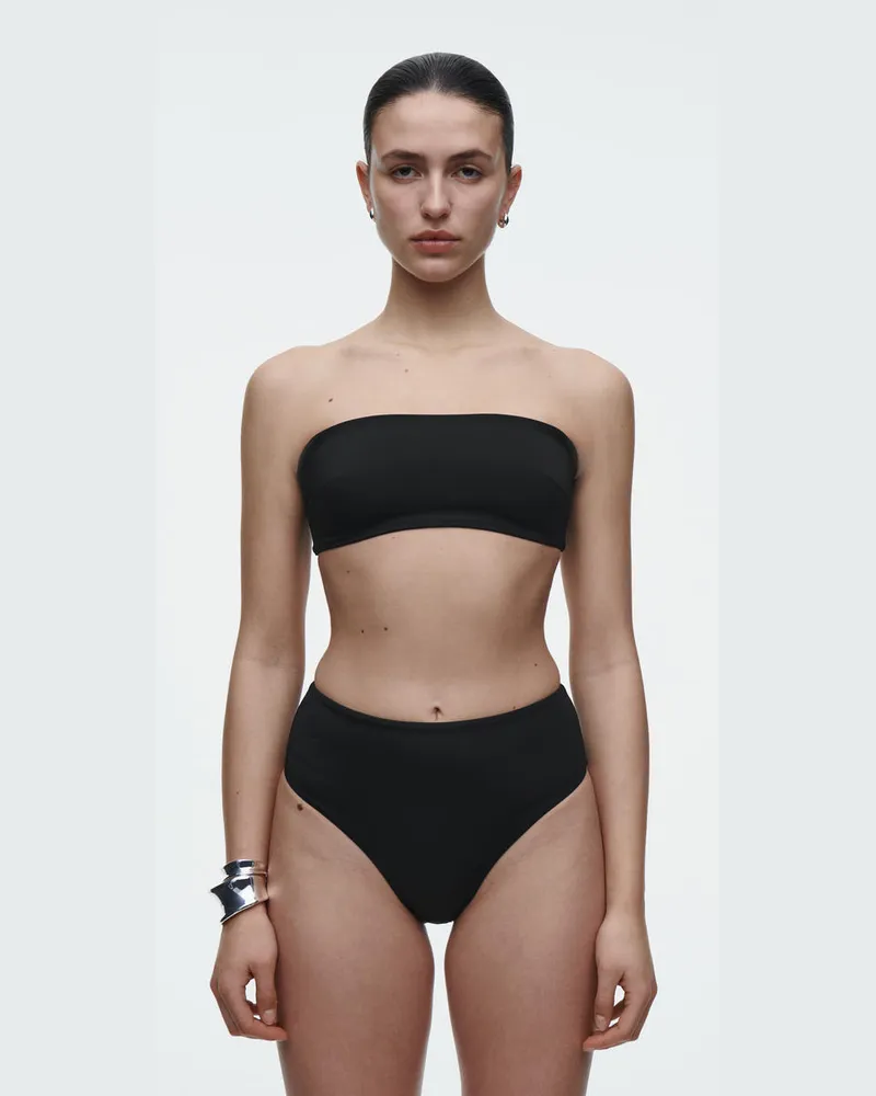 COS Bandeau-Bikinioberteil Schwarz