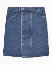 COS Mini-Wickelrock Aus Denim Blaue