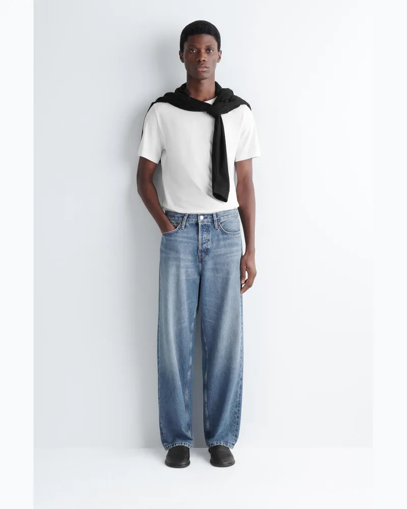 COS Rider Jeans Mit Geradem Bein Und Lockerer Passform Blau
