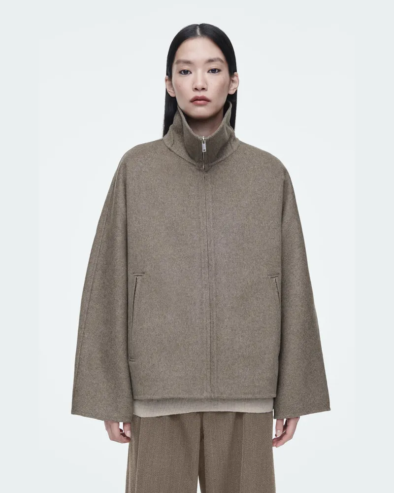 COS Oversized-Jacke Aus Doubleface-Wolle Beige