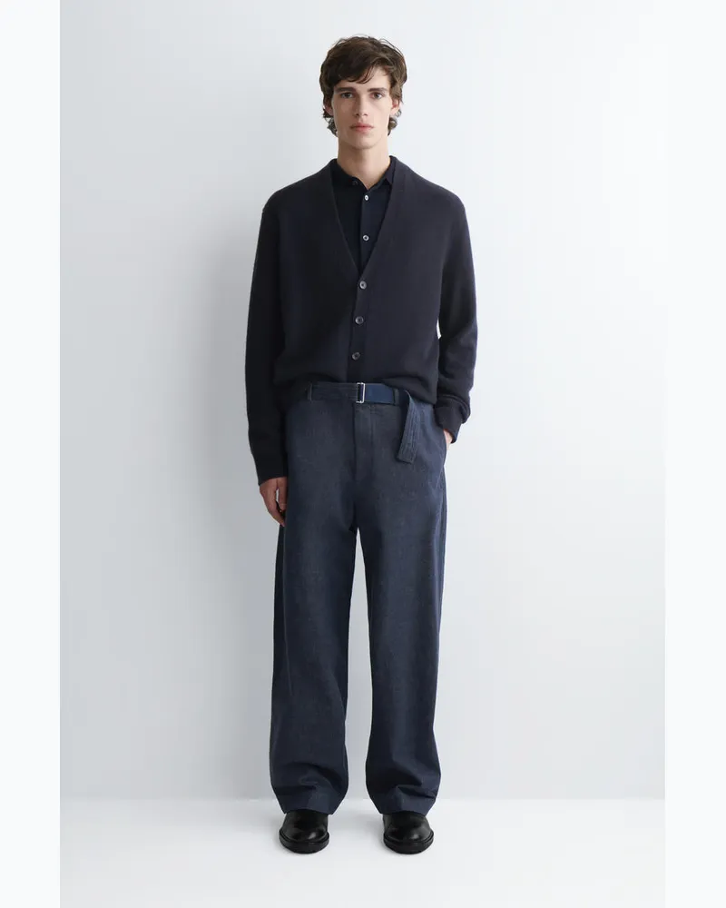 COS Hose Aus Denim Mit Geradem Bein Und Gürtel Blau